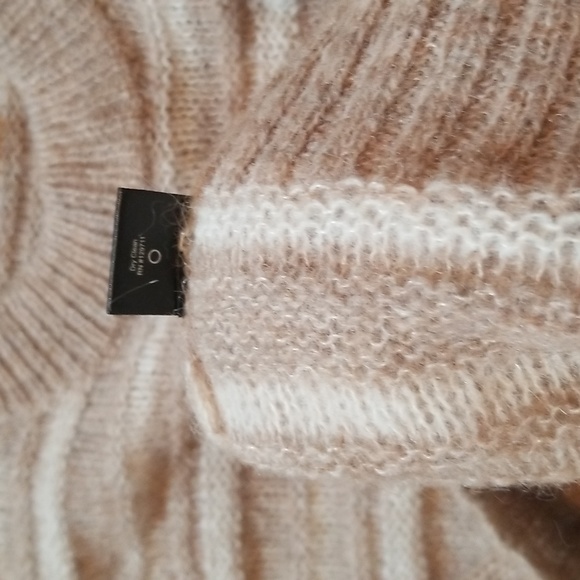 NWOT Jenni Kayne Cocoon Crewneck Sweater Sand Stipe Tan Oversized XXS-Small! - Picture 10 of 13